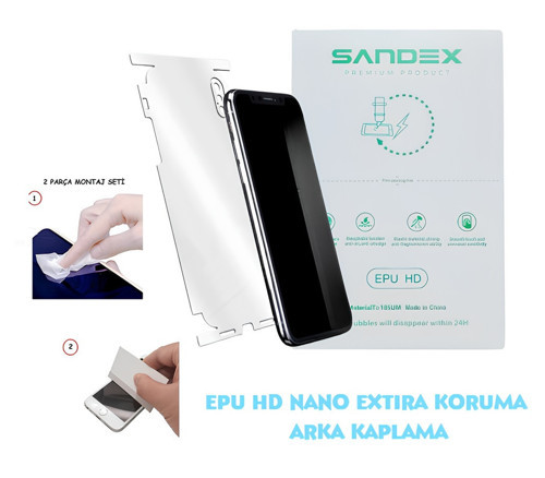 Tekno SPARK 7 PRO NANO Full Arka Kaplama Esnek ULTRA İnce - SANDEX - EPU HD