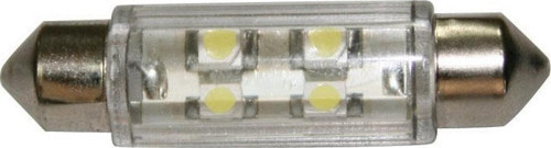 Ampül 12V, LED, T11, SV8.5-8, cool white - 2x4 LEDs 360°,11x39mm