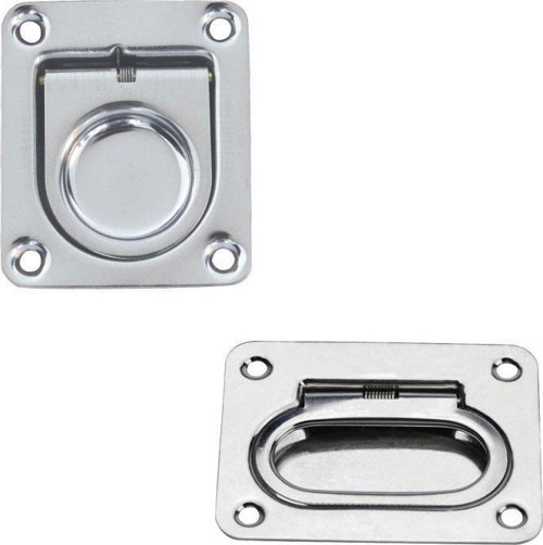 Flush Lift Ring, Stamped, Inox 316, 66x56 Mm