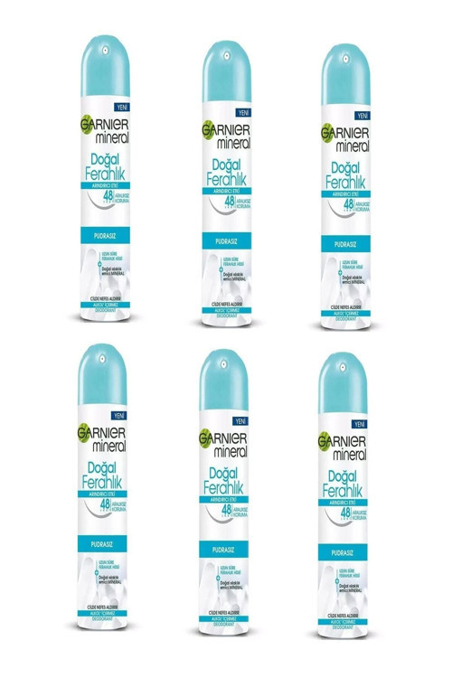 6 Lı Set Anti - Perspirant Sprey Deodorant - Doğal Ferahlık 150 Ml 3600542038157
