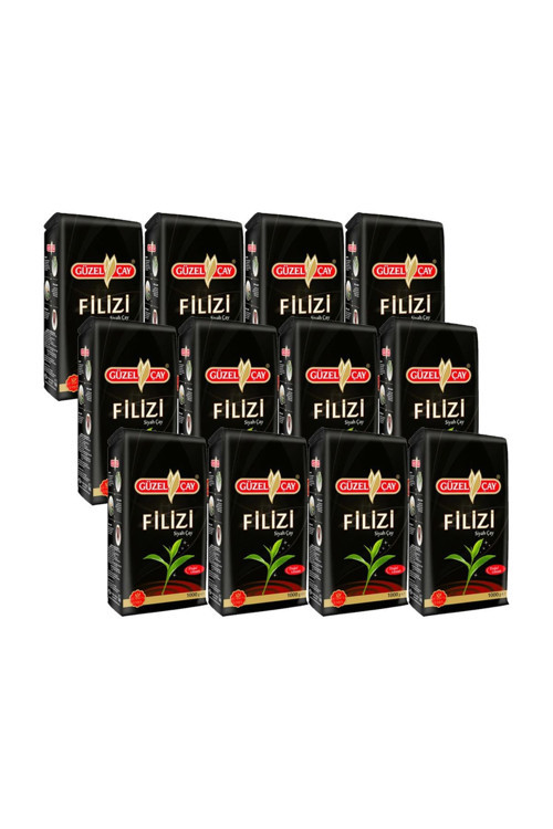 Çay Siyah Filiz 1000 Gr X 12 Paket = 12 Kg Dökme Çay