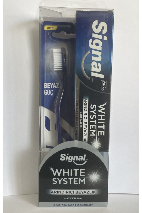 White System Arındırıcı Beyazlık Diş Macunu 75 Ml + Signal Beyaz Güç Fırça