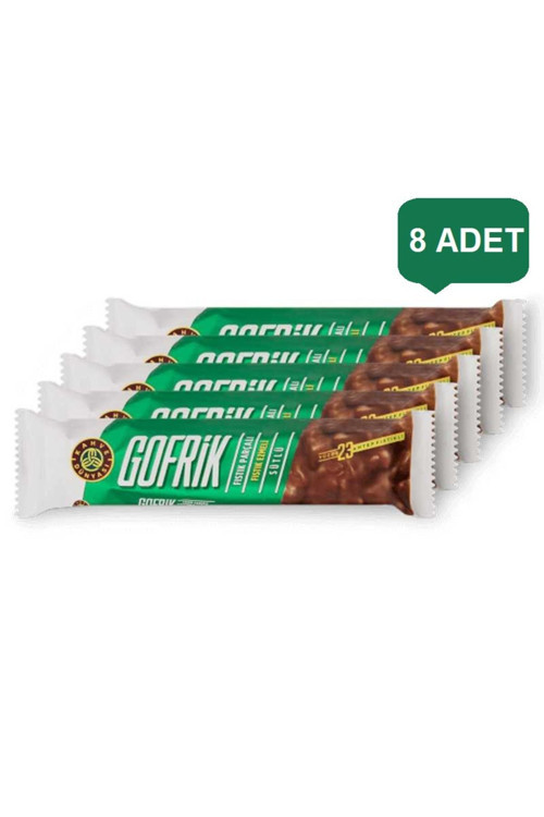 Gofrik Fıstık Parçalı Fıstık Ezmeli Sütlü Çikolata 33 Gr 8 (Adet)