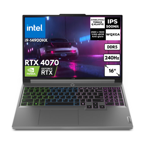 Legion 5 16IRX9 i9-14900HX 40 GB 2 TBSSD 8GB RTX4070 16" WQXGA FreeDos Notebook 83DG00F1TR BT15