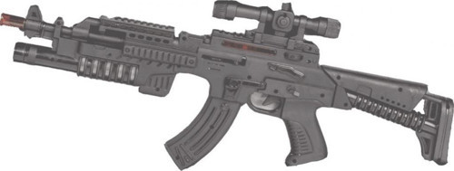 Pilli Işıklı Sesli Oyuncak Tüfek ER-109