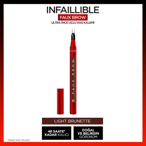 Infaillible Faux Brow Ultra İnce Uçlu Kaş Kalemi - Light Brunette