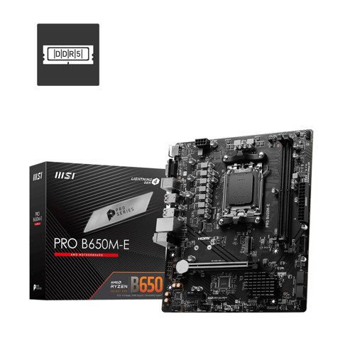 PRO B650M-E DDR5 6800MHz (OC) M.2 AM5 mATX Anakart