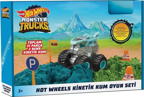 Mattel Monster Trucks Kınetik Kum Oyun Seti HHJ36