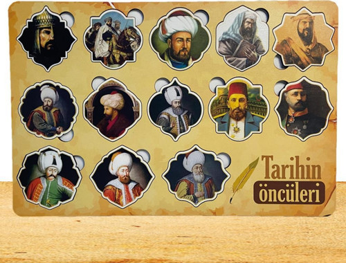 Tarihin Öncüleri Ahşap Puzzle 83021,Eğitici Öğretici Ahşap Oyuncak