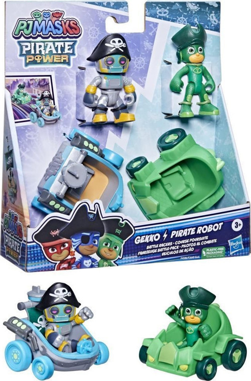 Pirate Power Gekko-Pirate Robot 2'li Figür ve Araçları Oyun Seti
