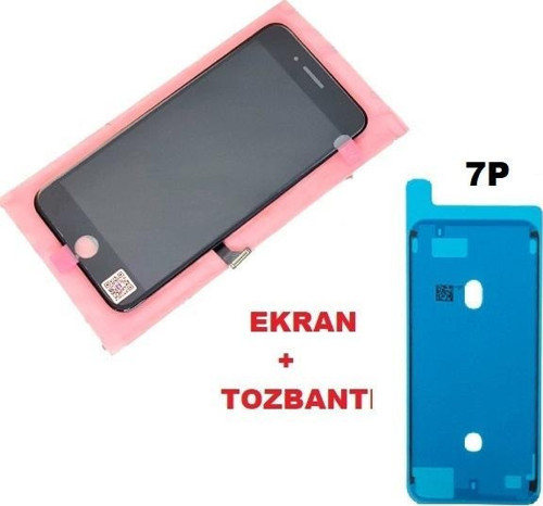 İphone 7 PLUS Lcd Ekran dokunmatik (+TOZBANTI LW Marka) SİYAH