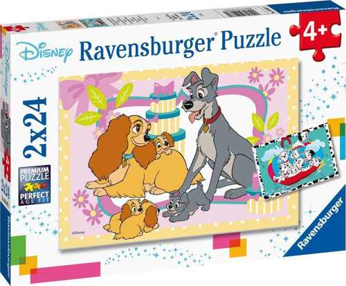 2x24 Parça Puzzle Walt Disney Favori Hayvanlar 050871