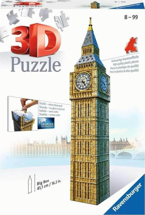 3 Boyutlu Plastik Puzzle Big Ben Saat Kulesi 125548