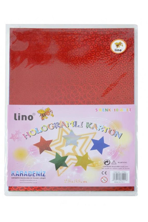 Lino Hologram Kağıt 23X33 Cm 10 Lu 2709J Fotokopi Ve Baskı Kağıtları