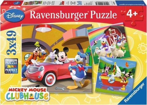 3x49 Parça Puzzle Walt Disney Mickey Club House 092475