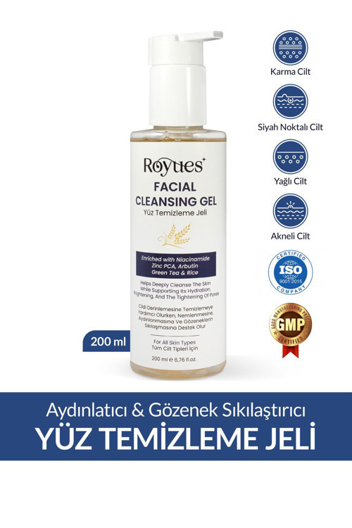 Yeşil Çay Özlü Yüz Temizleme Jeli, Canlandırıcı, Nemlendirici, Arındırıcı, Facial Cleasing Gel 200Ml