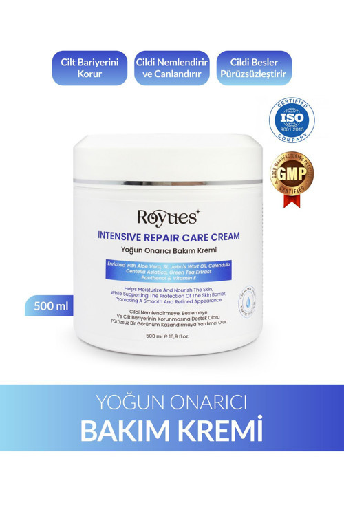 Cica Krem Yoğun Nemlendirici Ve Onarıcı Cilt Bakım Kremi, Intensive Repair Care Cream 500 Ml