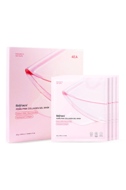 Kolajen Yüz Maskesi, Somon Dna Kolajen Yüz Maskesi, Cam Cilt Yüz Maske, Pdrn Pink Collagen 4 Adet