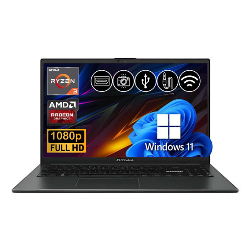 VivoBook Go 15 R3-7320U 8GB 256GB M.2 SSD E1504FA-NJ097 ATL6 15.6" W11Pro Taşınabilir Bilgisayar
