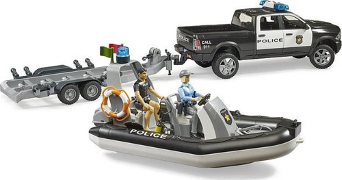 Ram 2500 Polis Aracı, Römork, Zodyak, 2 Figür ve Aks