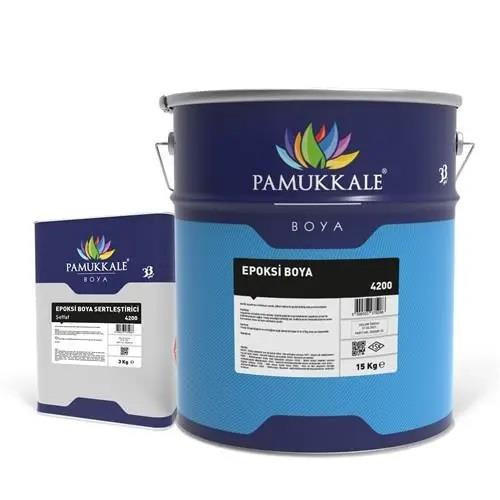 Pamukkale 4200 Epoksi Boya 15 Kg+3 Kg Ral 3001 Sinyal Kırmızı