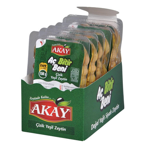 Çizik Yeşil Zeytin Aç Bitir 150 gr x 6 Adet