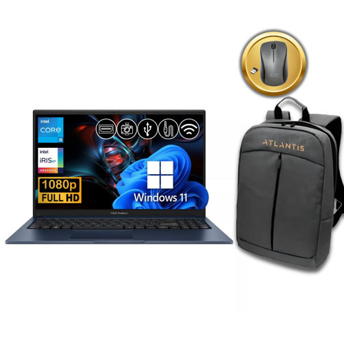 Vivobook 15 i5-1334U 40GB 512GB M.2 SSD X1504VA-NJ2405 ATL117 15.6" W11Pro Notebook +Çanta&Mouse