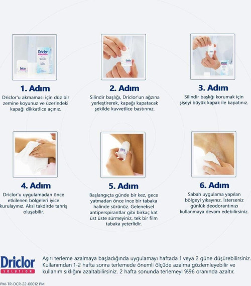 Driclor Aşırı Terleme Önleyici Antiperspirant Roll-On 20Ml X2 6