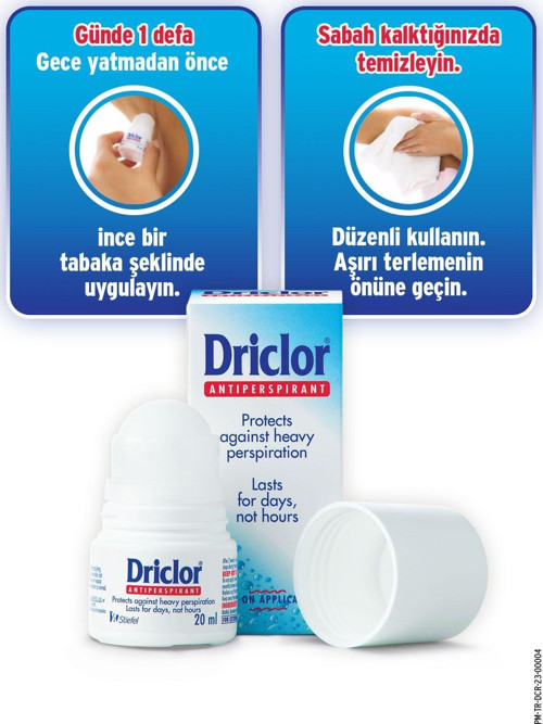 Driclor Aşırı Terleme Önleyici Antiperspirant Roll-On 20Ml X2 3