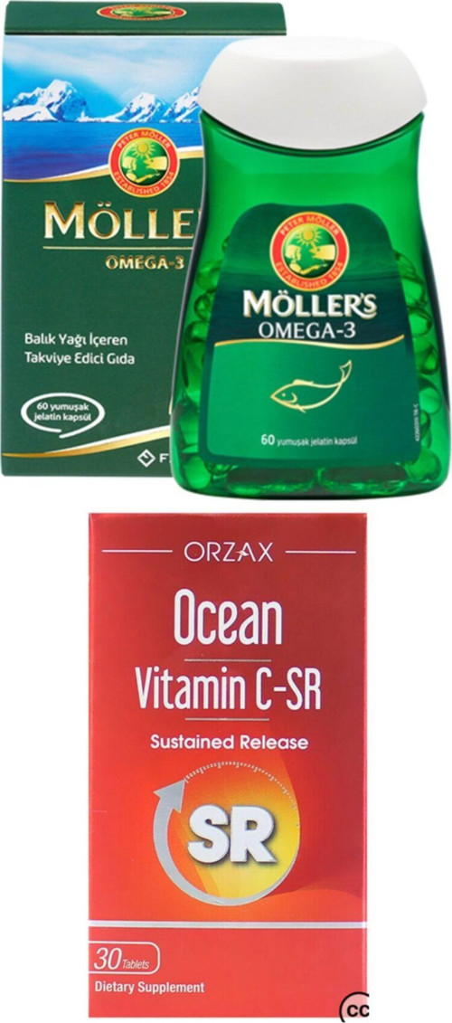 Omega 3 60 Kapsül Ve Ocean Vitamin C-Sr 30 Tablet