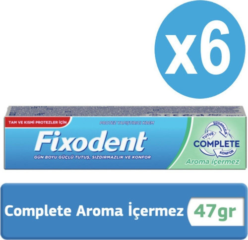 Complete Diş Protez Yapıştırıcı Aromasız 47G X6