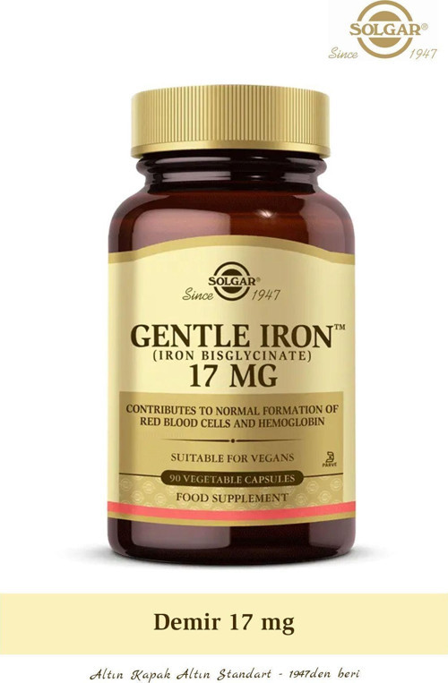 Gentle Iron 17 Mg 90 Kapsül