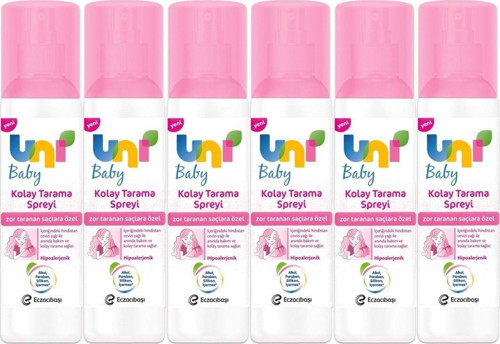 Kolay Saç Tarama Spreyi 200Ml (Yeni) Zor Taranan Saçlara Özel (6 Lı Set)