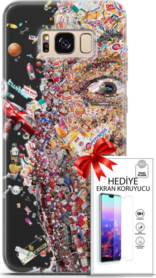 Samsung Galaxy S8 Kılıf Orijinal Seri Cardano 09 Fitness Uv Kılıf Ve Ekran Koruyucu