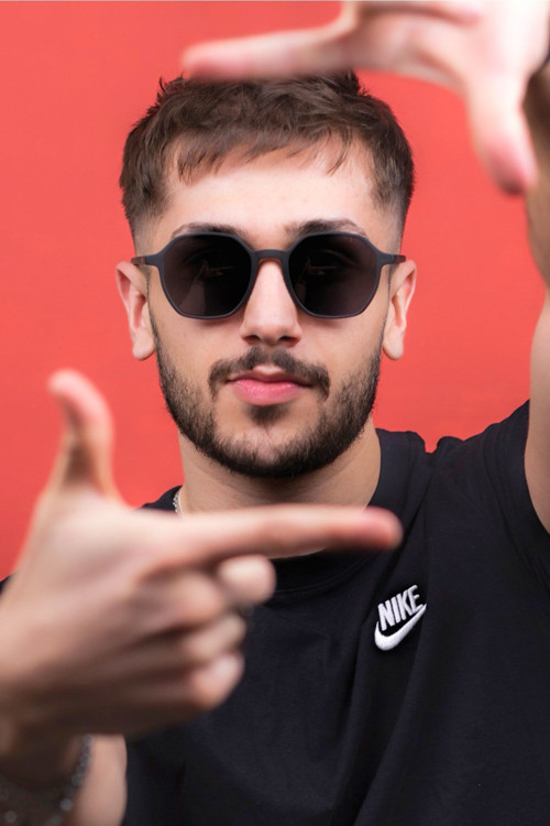 Lucas Mat Siyah Polarize Güneş Gözlüğü
