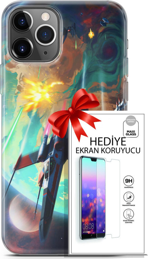 Apple İphone 11 Pro Kılıf Orijinal Seri Neo 17 Harley & Punchline Yumuşak Kılıf + Ekran Koruyucu