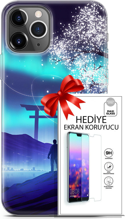 Apple İphone 11 Pro Kılıf Orijinal Seri Neo 26 Spider Girls Soft Kapak + Ekran Koruyucu