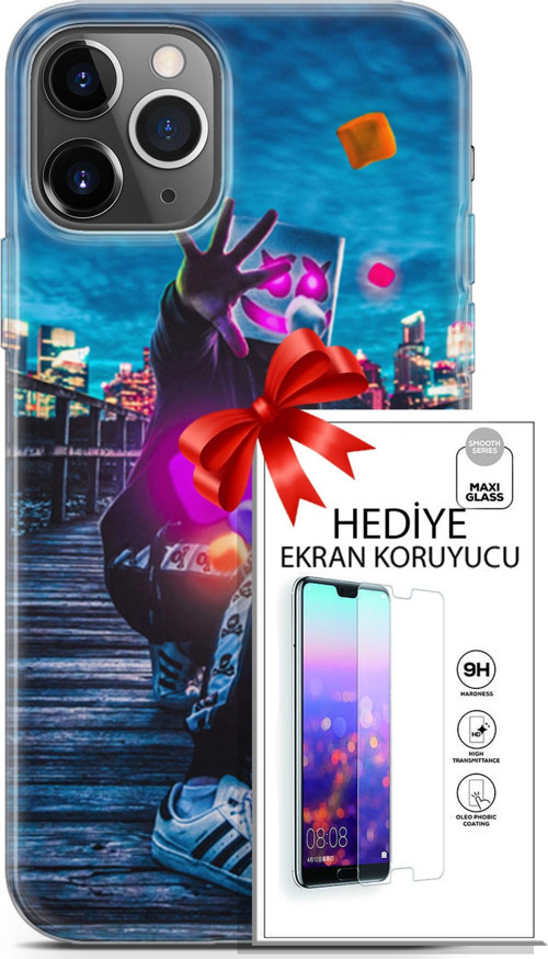 Apple İphone 11 Pro Kılıf Orijinal Seri Neo 28 Örümcek Kız İz Bırakmayan Kılıf + Ön Ekran Koruyucu