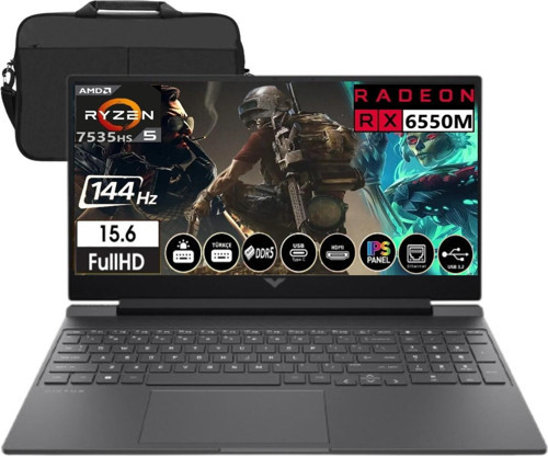 Victus 15-FB2028NT Amd Ryzen 5 7535HS 32GB Ram 2tb SSD RX6550M 144Hz Freedos 15.6" Fullhd Taşınabilir Bilgisayar A44