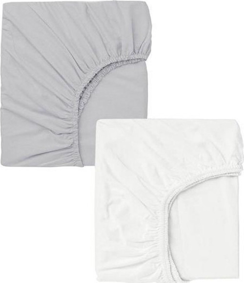 2 Adet 65 x 95 x 10 cm Anne Yanı Lastikli Penye Kumaş Bebek Çarşafı