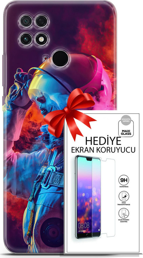 Xiaomi Poco C40 Kılıf Orijinal Seri Neo 18 Spider Man Noir Parlak Kılıf + Ekran Koruyucu Full Koruma