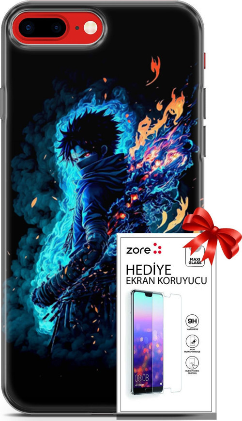 Apple İphone 7 Plus - 8 Plus Kılıf Orijinal Seri Supers 16 My Hero Anime Hediyelik Kılıf Ve Ekran Koruyucu