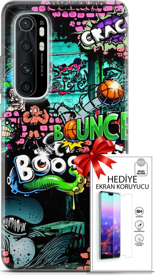 Xiaomi Mi Note 10 Lite Kılıf Orijinal Seri Bounce 02 Lois Francis Kapak Ve Ekran Koruyucu