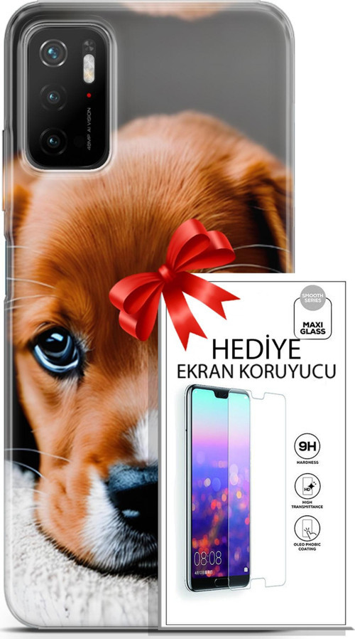 Xiaomi Poco M3 Pro 5G Kılıf Orijinal Seri Dogs 09 Beagle Uv Kılıf Ve Ekran Koruyucu