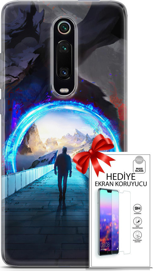 Xiaomi Mi 9T Pro Kılıf Orijinal Seri Algorand 06 Tünelin Sonu Koruyucu Kapak Ekran Koruyucu