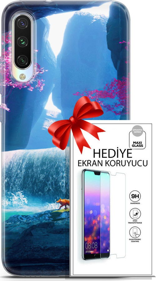 Xiaomi Mi A3 Kılıf Orijinal Seri Neo 05 Iron Man Koruma Kılıfı + Ekran Koruyucu