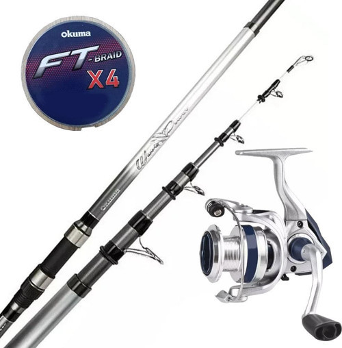 YekOutdoor Okuma Surf Kamışı Olta Seti Okuma Wave Power Tele Surf 4.20 cm 100-200 gr 5 Parça Surf Kamışı&Okuma ARIA-5000