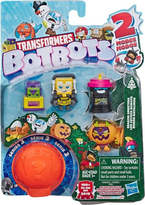 Transformers BotBots 5'li Paket Season Greeters Pandilla Navidadbots E3486 E4142