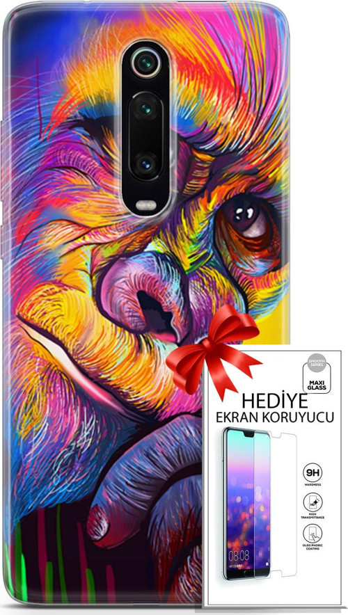 Xiaomi Mi 9T Pro Kılıf Orijinal Seri Bounce 26 Skylar Carter Soft Kapak + Ekran Koruyucu