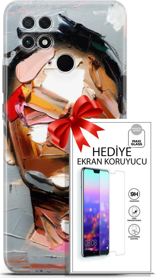 Xiaomi Poco C40 Kılıf Orijinal Seri Soul 01 Suratsız Telefon Kılıfı + Ekran Koruyucu